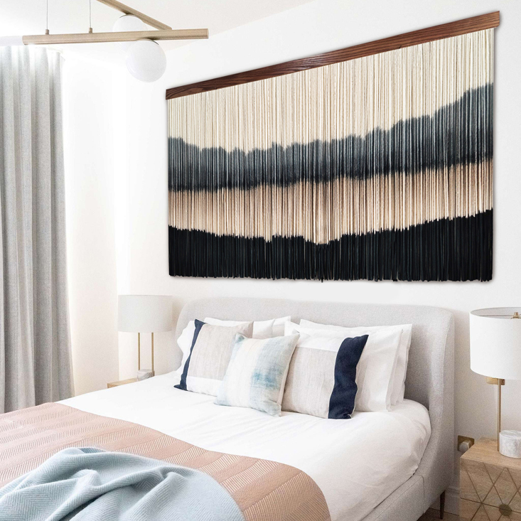 Large urban wall decor, Boho wall hanging for bedroom wall decor